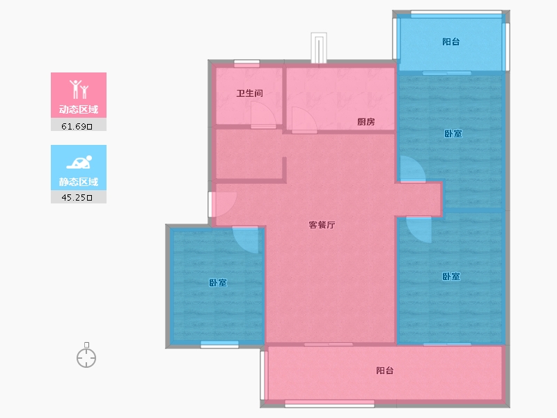 四川省-成都市-南苑-98.00-户型库-动静分区