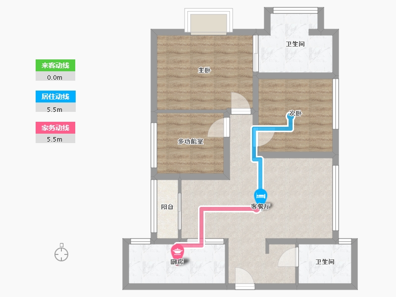 四川省-成都市-海德花园-85.00-户型库-动静线