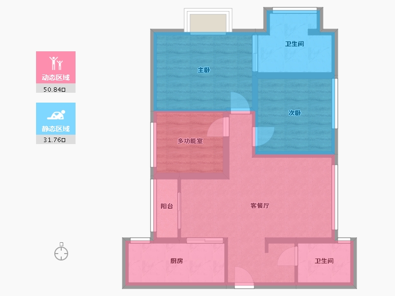 四川省-成都市-海德花园-85.00-户型库-动静分区