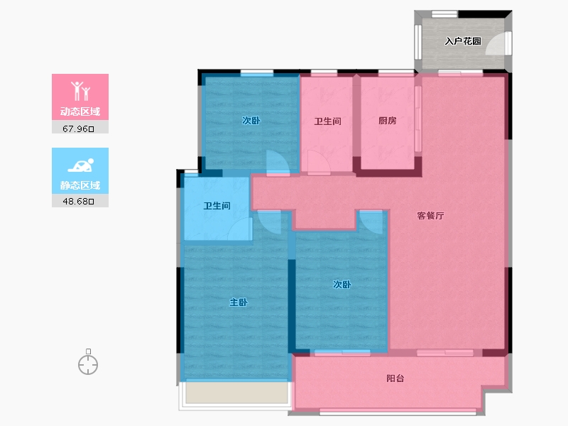 河南省-济源市-德宏迎宾府-110.00-户型库-动静分区