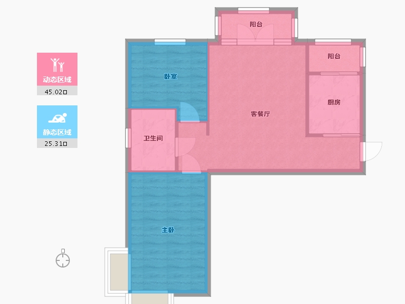 天津-天津市-天华里教师村-78.06-户型库-动静分区