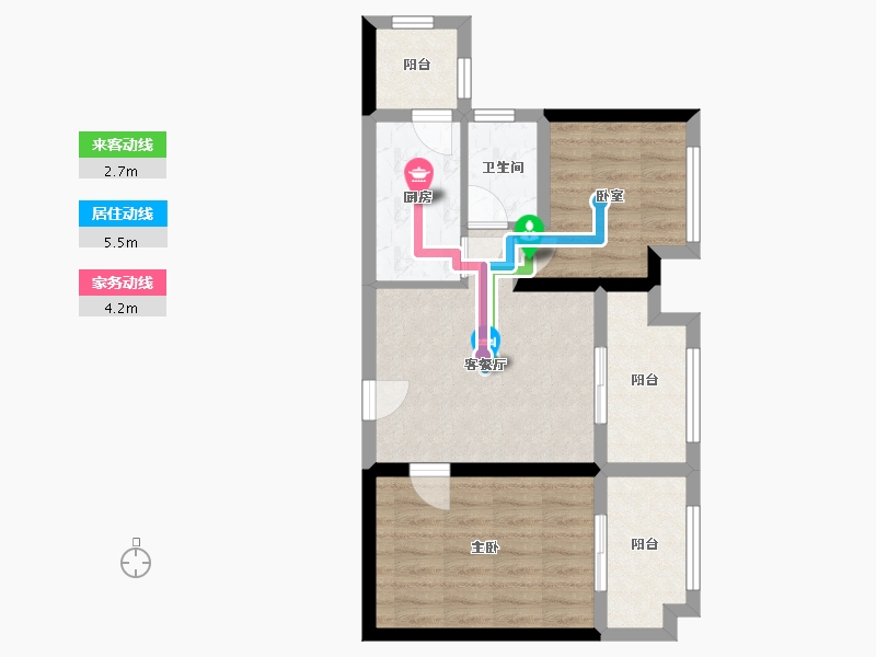 四川省-成都市-中铁城锦南汇-58.40-户型库-动静线