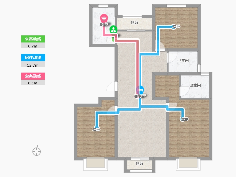 北京-北京市-万德福-100.16-户型库-动静线