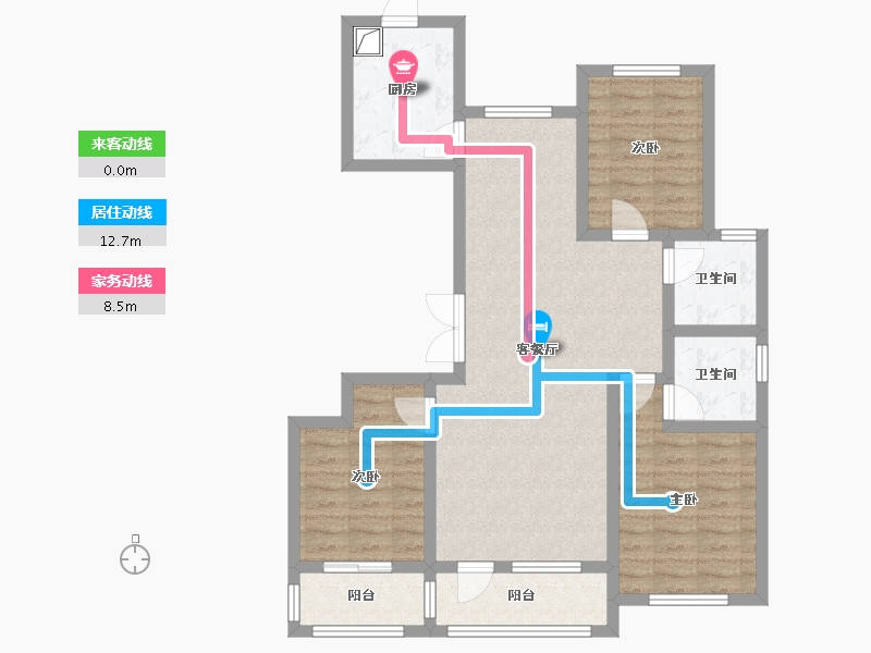 河北省-邢台市-弘启名城-98.00-户型库-动静线