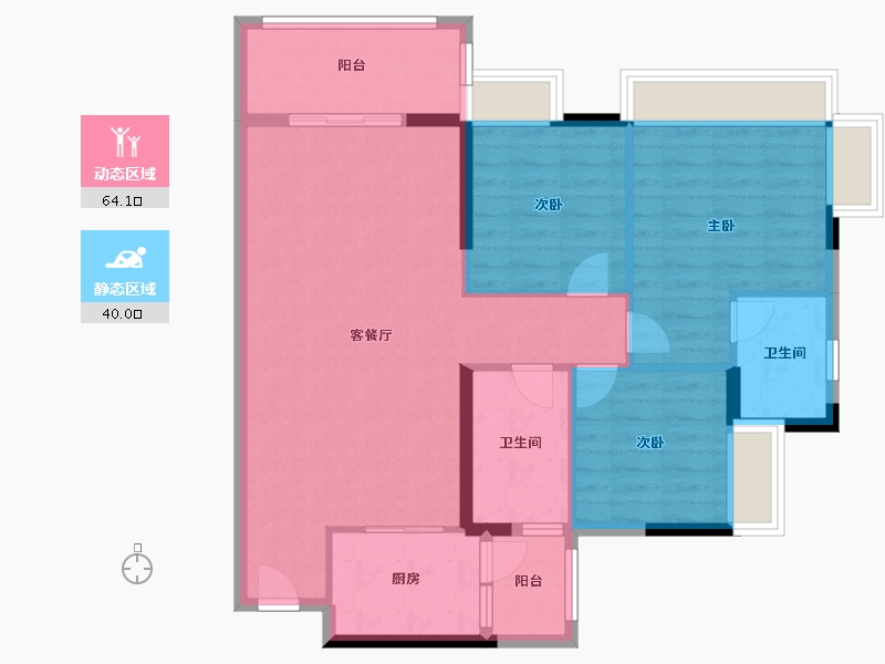 广东省-肇庆市-海逸半岛-93.87-户型库-动静分区