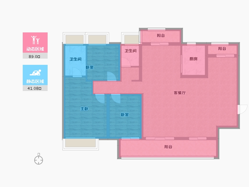 广东省-阳江市-海玥公馆-120.00-户型库-动静分区