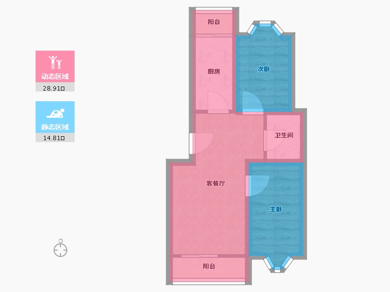 北京-北京市-石门苑-37.67-户型库-动静分区