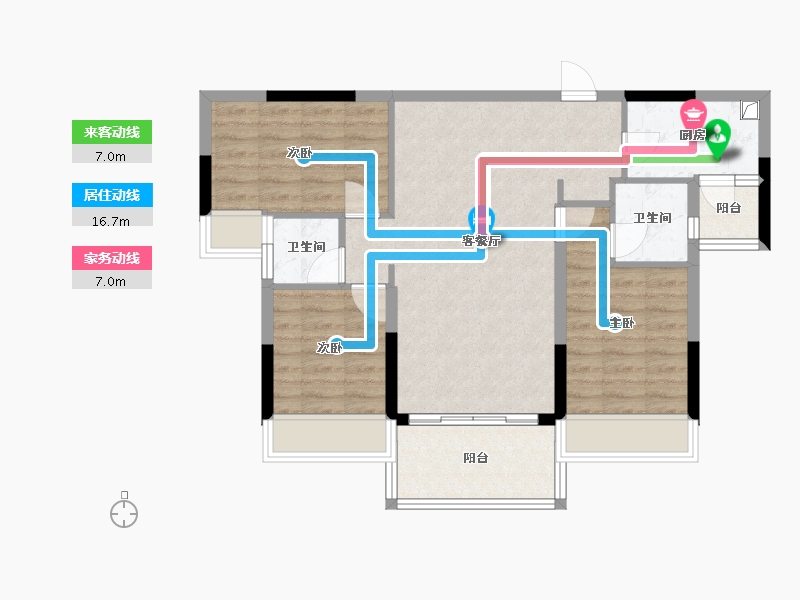 广东省-河源市-印象新天地-86.40-户型库-动静线