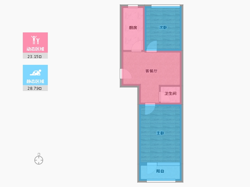 北京-北京市-秀园-45.23-户型库-动静分区