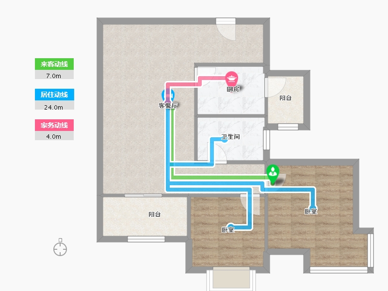 四川省-成都市-瑞安城中汇-71.43-户型库-动静线