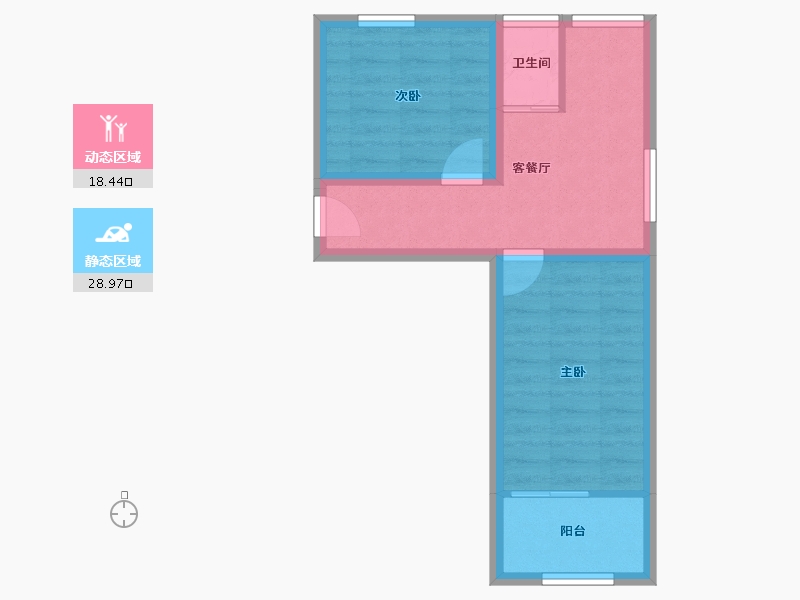 北京-北京市-望春园-41.44-户型库-动静分区