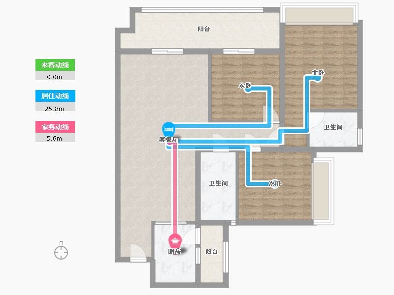 贵州省-毕节市-九里情川-109.60-户型库-动静线