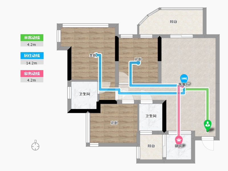 四川省-眉山市-水天花月-69.92-户型库-动静线