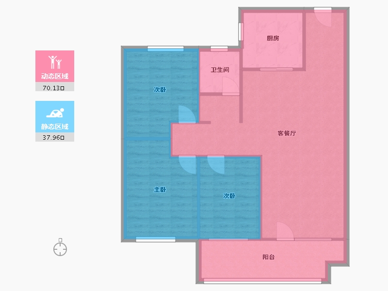 山东省-日照市-山海大象和悦万家-87.20-户型库-动静分区