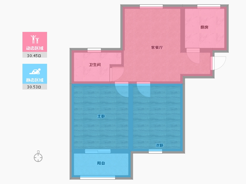 上海-上海市-联民雅苑-50.00-户型库-动静分区