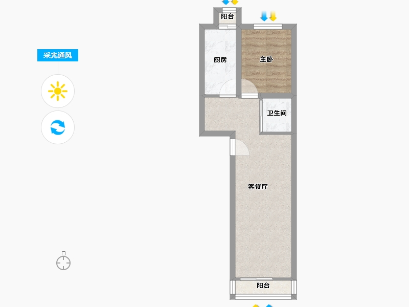 北京-北京市-秀园-39.26-户型库-采光通风