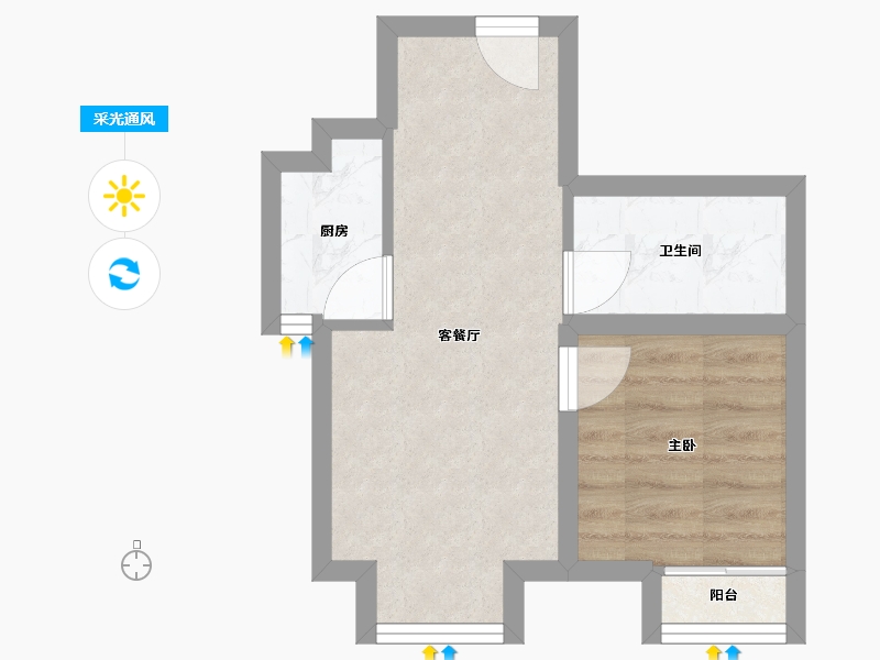 北京-北京市-广安康馨家园南区-32.17-户型库-采光通风