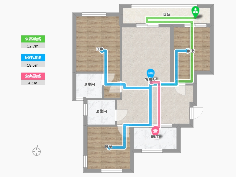 福建省-福州市-融信海纳新潮-71.20-户型库-动静线