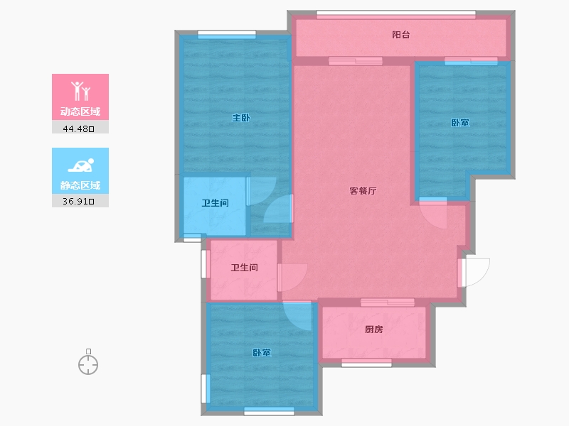 福建省-福州市-融信海纳新潮-71.20-户型库-动静分区