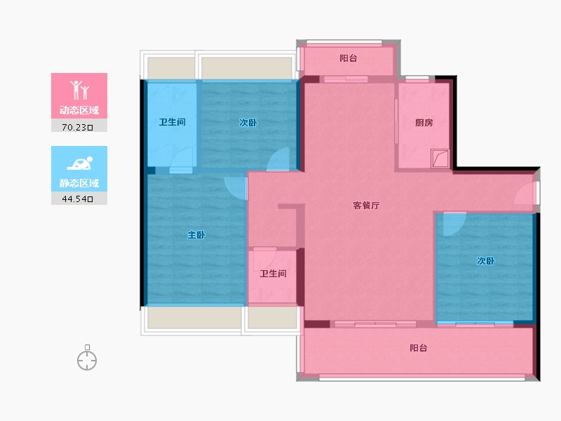 广东省-阳江市-壹方天誉-102.40-户型库-动静分区