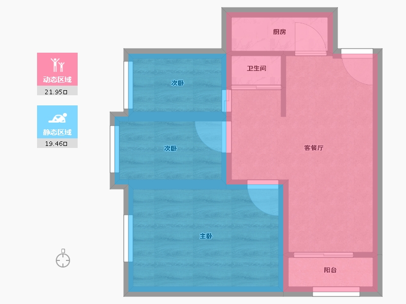 广东省-佛山市-万达华府-35.63-户型库-动静分区