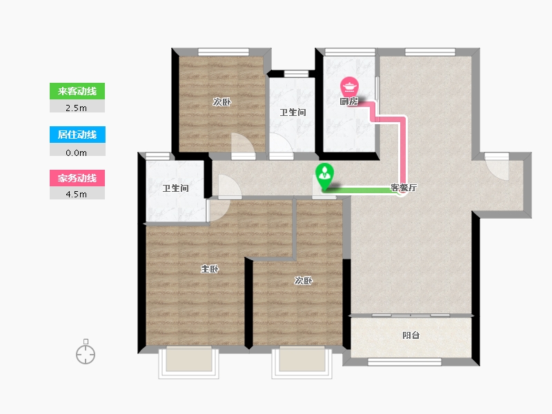 陕西省-西安市-陆港宁海湾-108.00-户型库-动静线