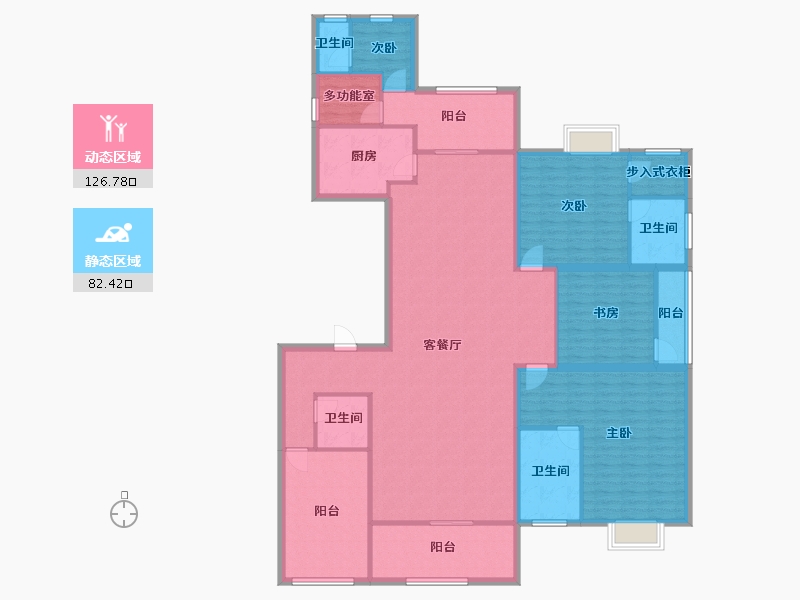 广东省-佛山市-涛汇豪庭-190.84-户型库-动静分区