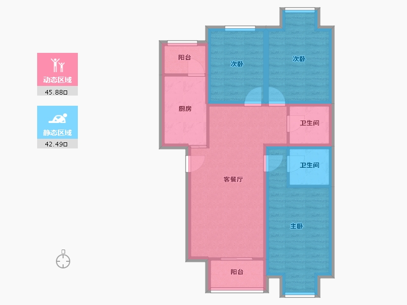 北京-北京市-北京人家-77.99-户型库-动静分区