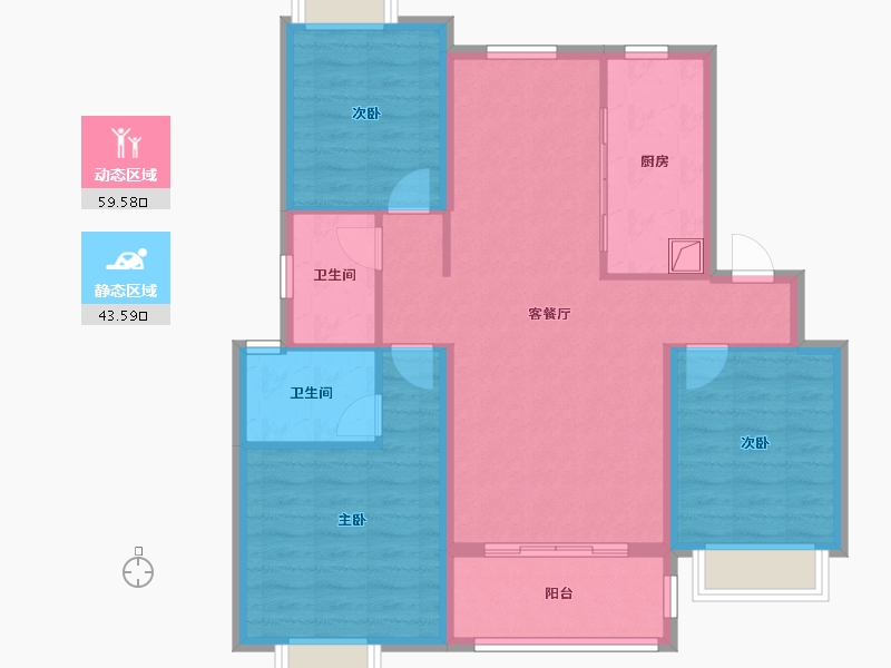 江西省-九江市-美的铂悦府-108.00-户型库-动静分区