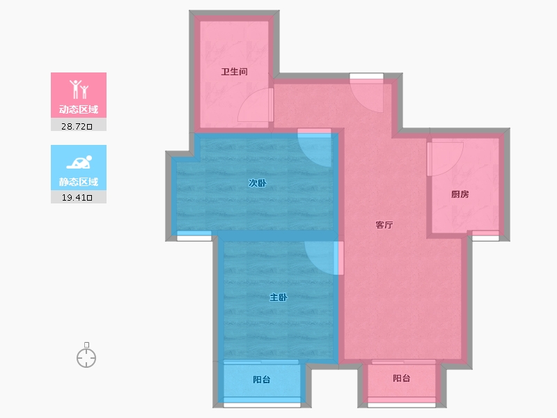 北京-北京市-广安康馨家园南区-41.59-户型库-动静分区