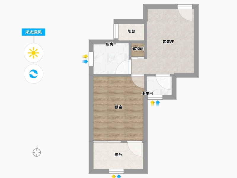 北京-北京市-志新村小区-30.13-户型库-采光通风