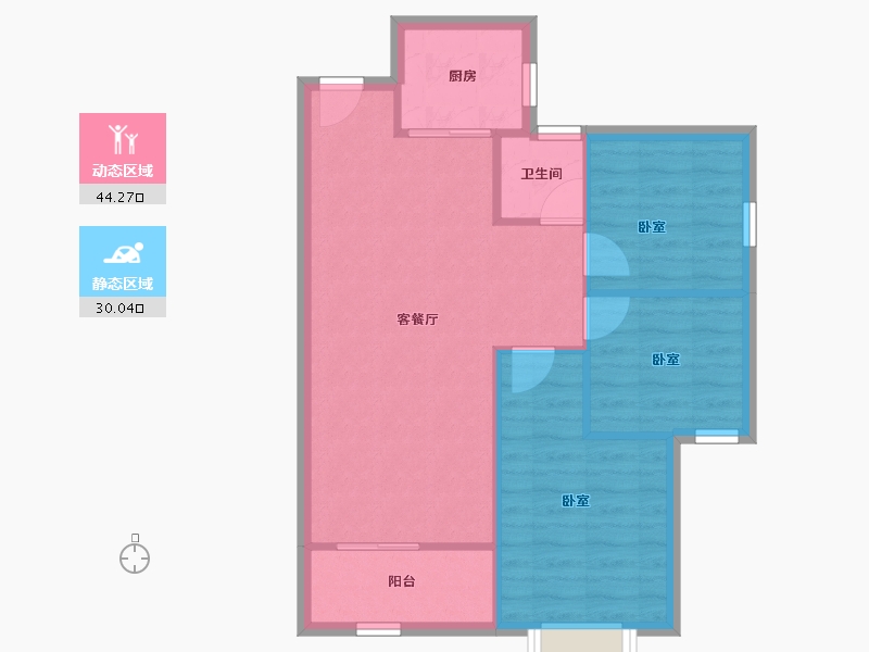 福建省-厦门市-恒大帝景-67.67-户型库-动静分区