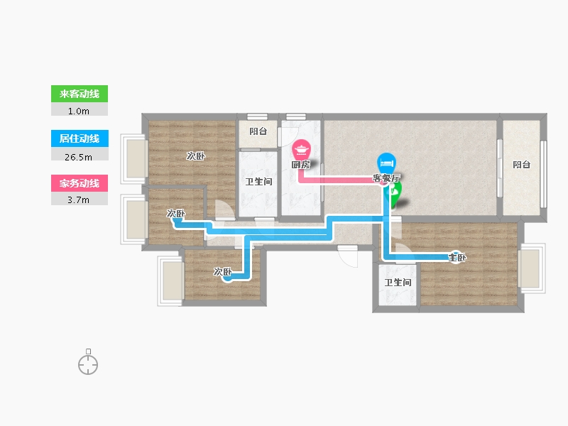 广东省-肇庆市-恒大御景湾-112.80-户型库-动静线