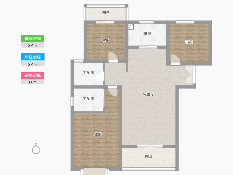 陕西省-宝鸡市-新城家园-104.27-户型库-动静线