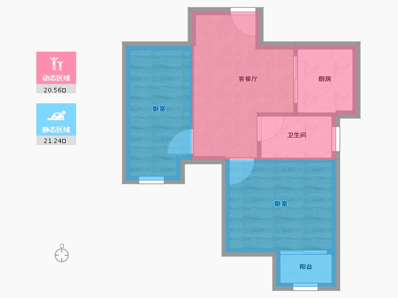 福建省-厦门市-嘉盛花园-37.02-户型库-动静分区