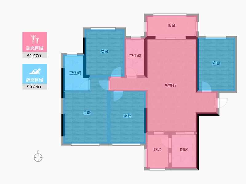 广西壮族自治区-北海市-合浦喜润幸福里-94.16-户型库-动静分区