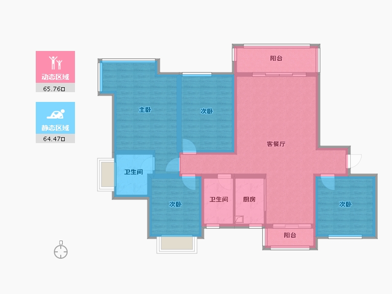 河南省-信阳市-龙湖新天地-116.00-户型库-动静分区