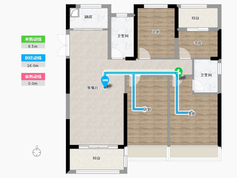 浙江省-丽水市-天悦湾-129.00-户型库-动静线