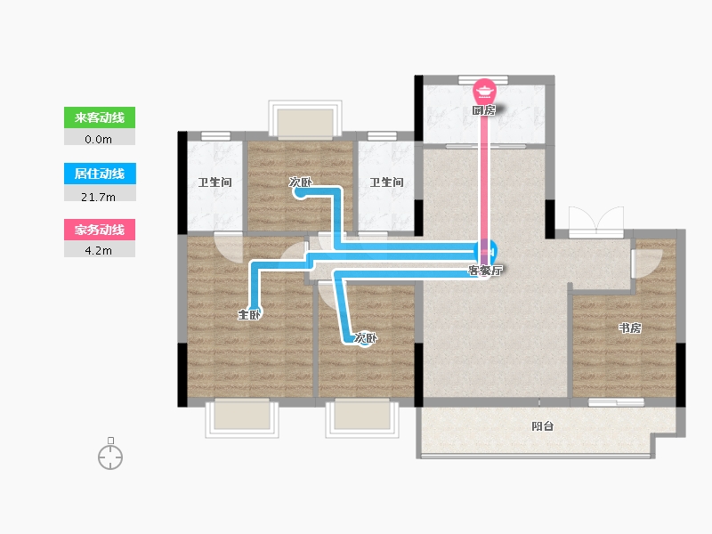 福建省-福州市-平潭世茂璀璨熙湖-92.31-户型库-动静线