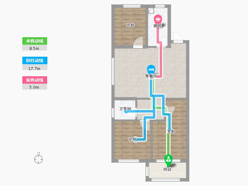 福建省-福州市-融信海纳新潮-73.12-户型库-动静线