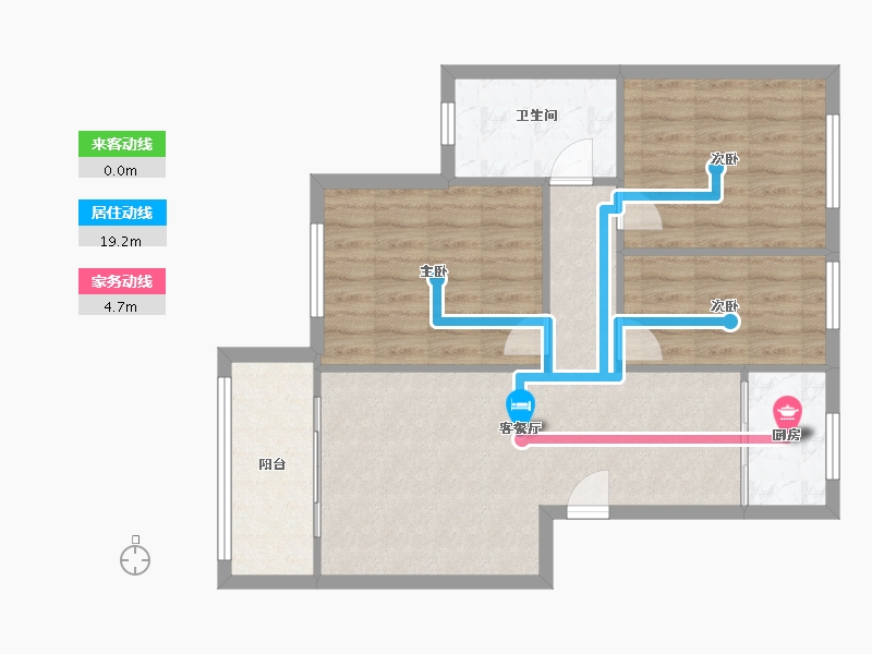 福建省-厦门市-沧一小区-73.00-户型库-动静线