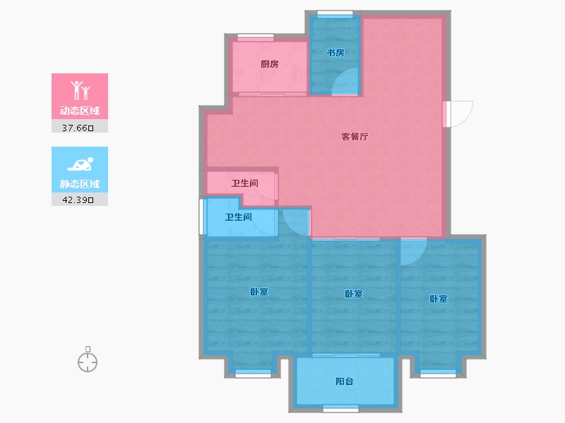 福建省-福州市-大景城-72.68-户型库-动静分区