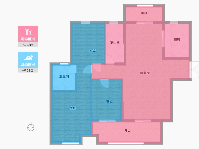 河南省-漯河市-建业桂园-108.40-户型库-动静分区