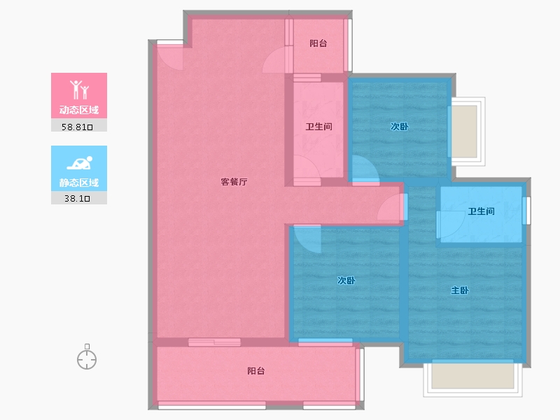 广西壮族自治区-玉林市-铭创城-88.80-户型库-动静分区