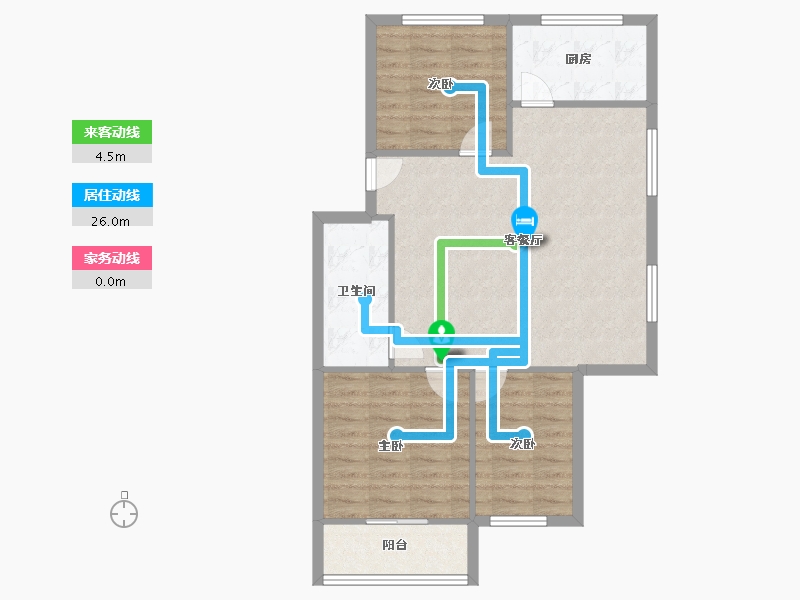 陕西省-咸阳市-秦宝小区东区-79.01-户型库-动静线