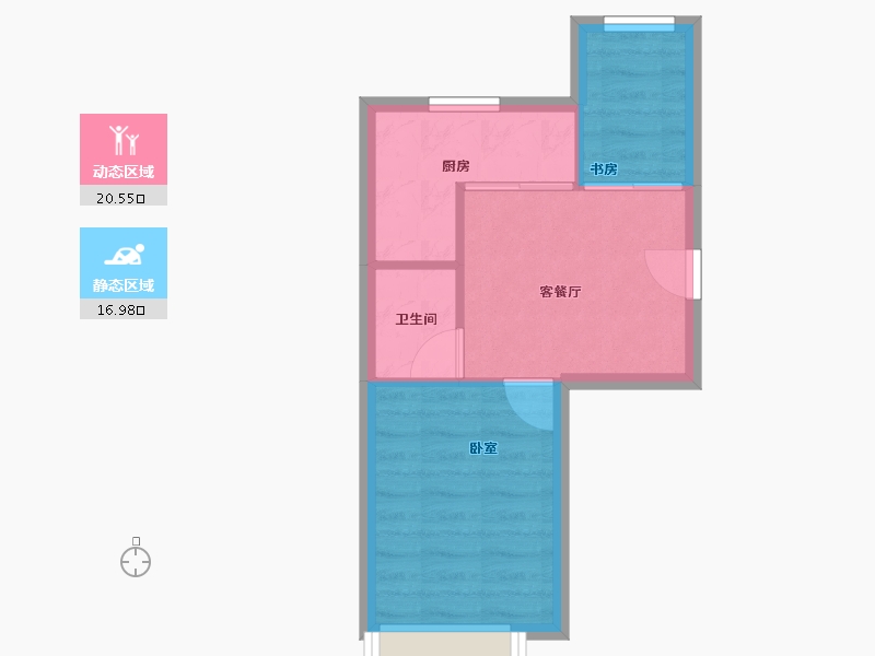 福建省-厦门市-沧一小区-33.39-户型库-动静分区