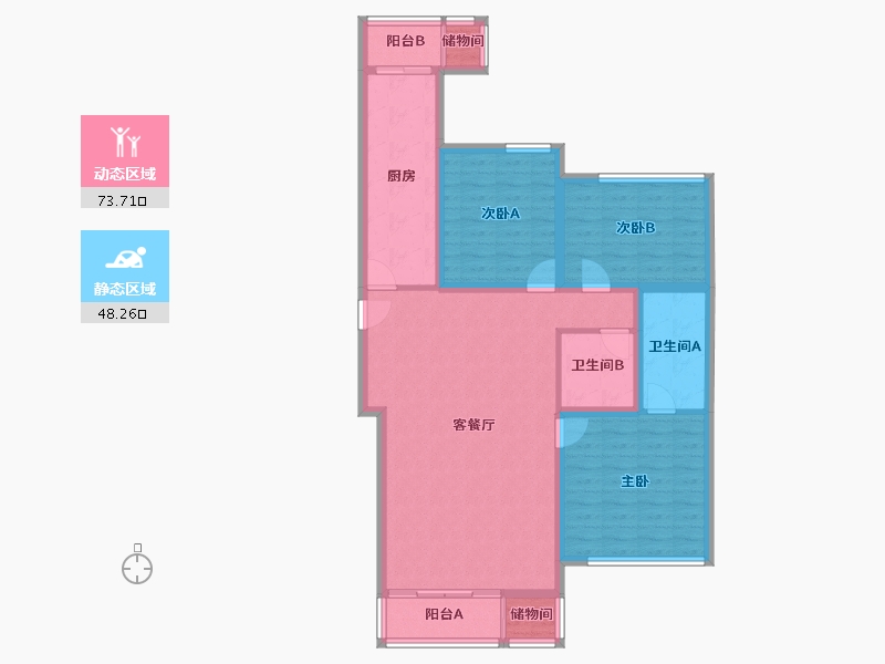 北京-北京市-北京人家-109.49-户型库-动静分区