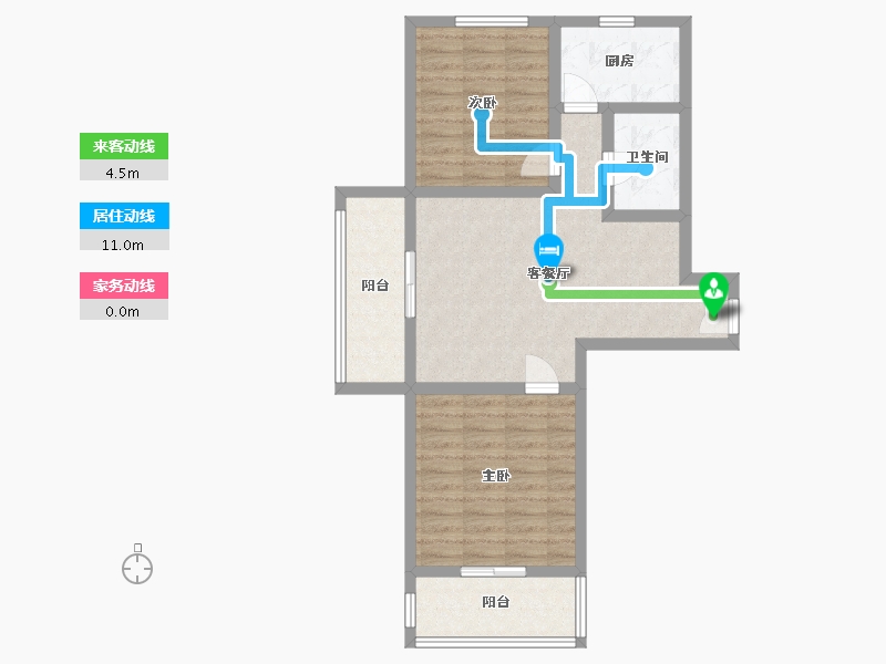 陕西省-西安市-南姜美景北区-89.11-户型库-动静线