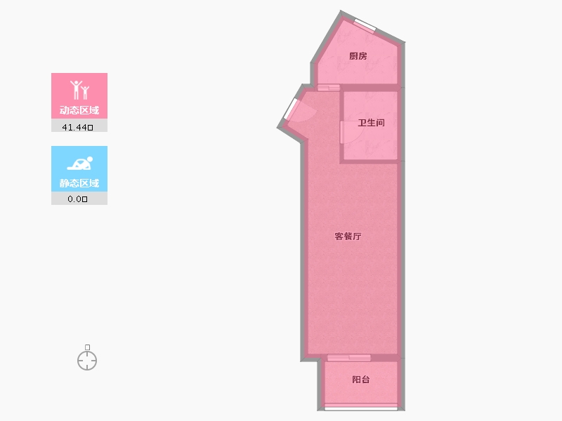 北京-北京市-明天第一城-7号院-41.67-户型库-动静分区