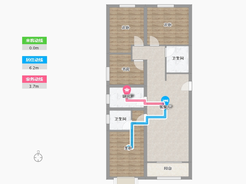 山西省-长治市-晋水苑-100.00-户型库-动静线